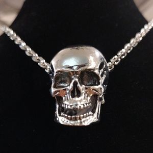 Gothic 316L Stainless Steel Skull Pendant Necklace